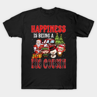 Happiness Is Being A Big Cousin Christmas T-Shirt